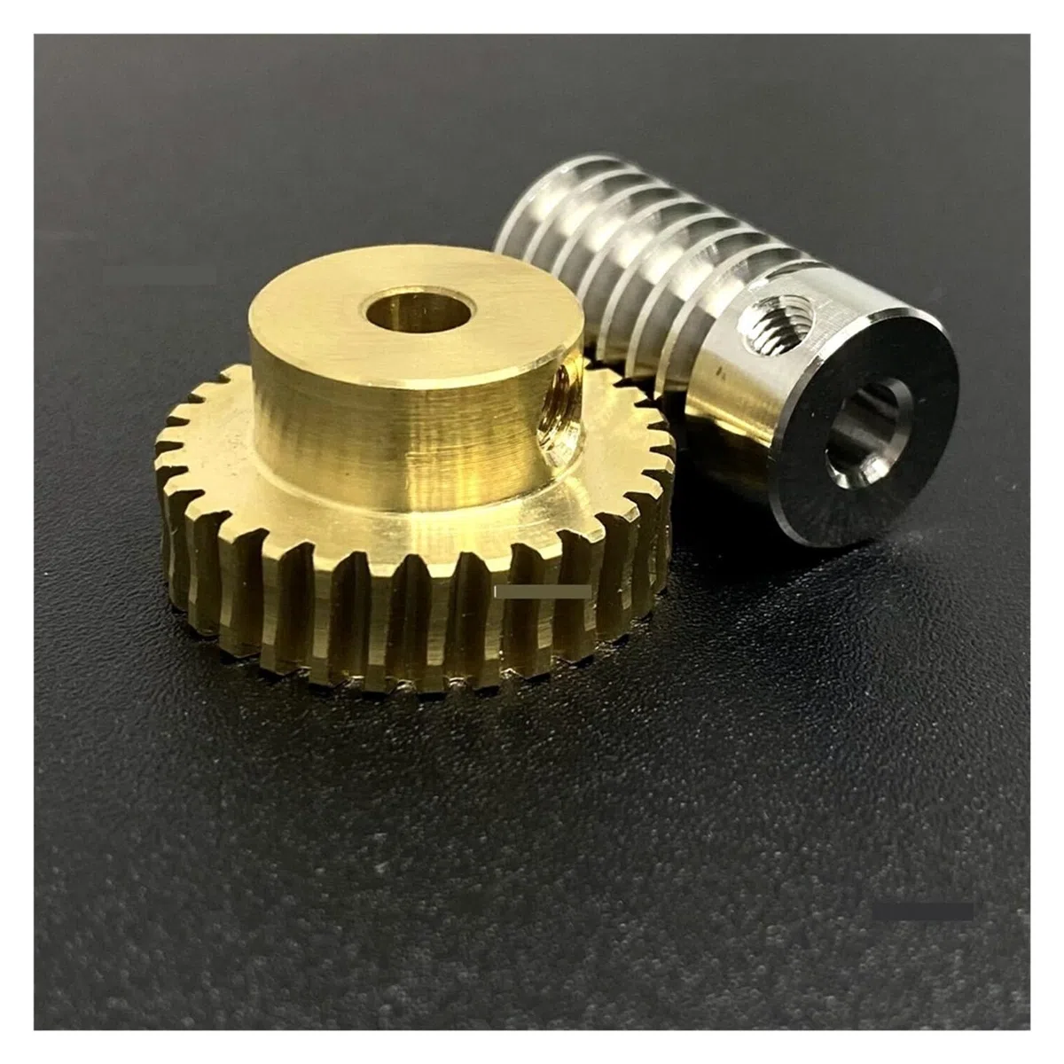 Engrenage à vis sans fin et vis sans fin 0.8M jeu d'engrenages à vis sans fin de Turbine de précision 1:20/30/40/50/60 dents accessoires d'engrenage en cuivre à vis sans fin en acier inoxydable ( Colo