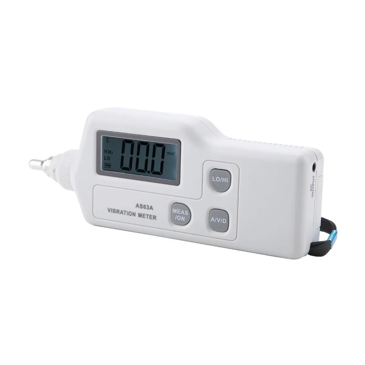 BASSFLY Appareil de Mesure des Vibrations AS63A Capteur Intelligent Accélération/Déplacement/Vitesse Analyseur de Vibrations Vibromètre Compteur de Vibrations Portable