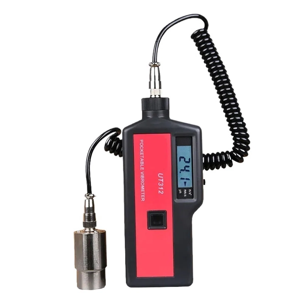 Vibromètre, UT312 Vibromètre Portable Sonde Haute sensibilité Vibration Déplacement Vitesse Accélération Mesure, Testeur de Vibrations