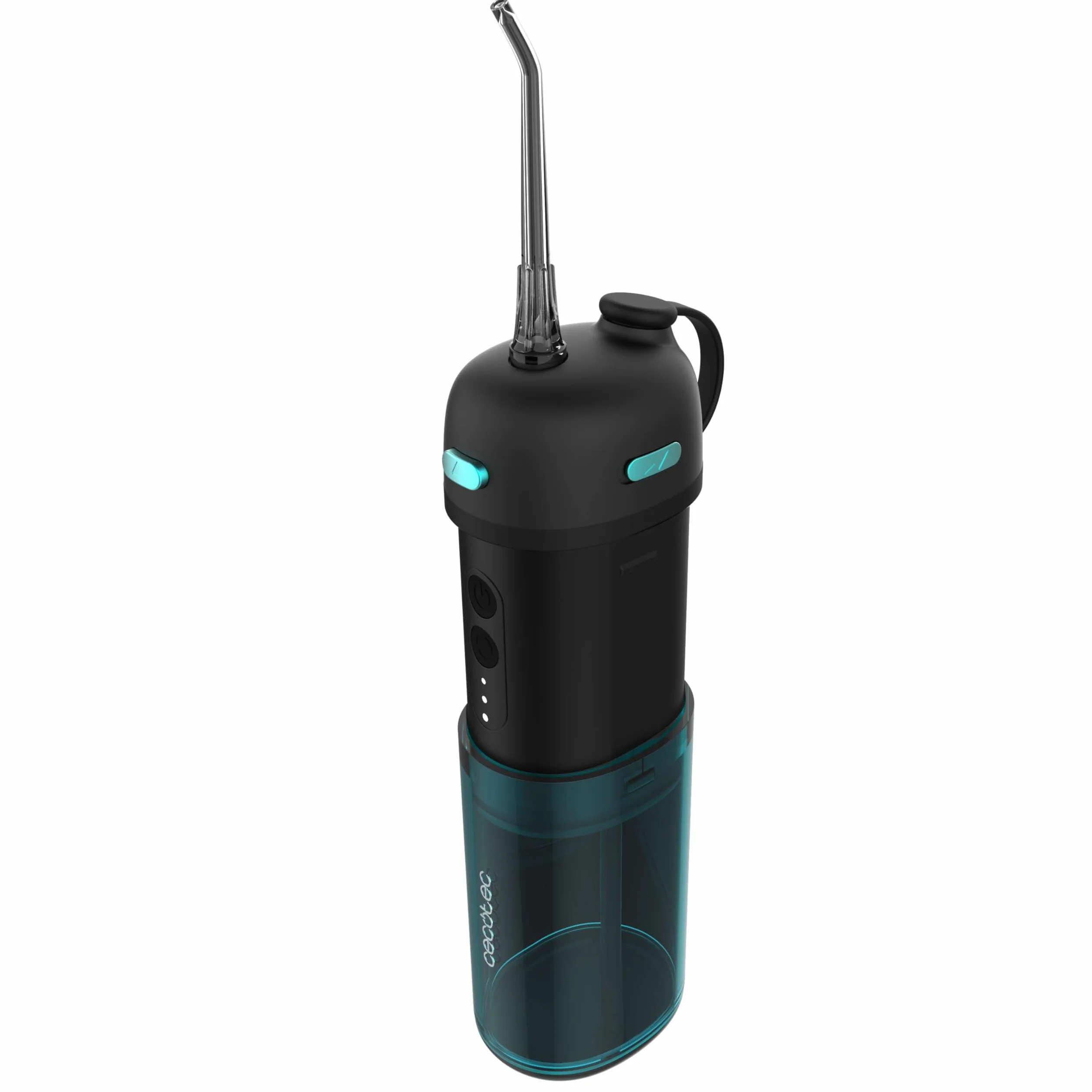 Cecotec ToothCare Jet Clean Splash Hydropulseur buccal de voyage compact et léger avec 3 modes, 8 intensités, capacité 150 ml, IPX7, comprend 3 buses interchangeables