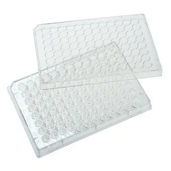 CELLTREAT Scientific Products 229197 Plaque de culture cellulaire 96 bien traitée avec couvercle 100/cs