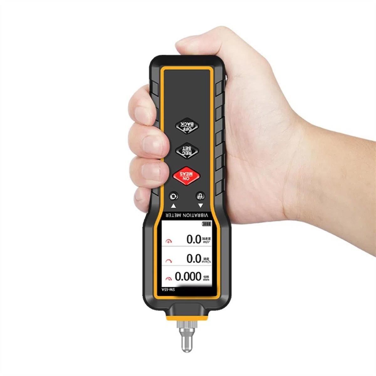 Capteur de vibrations, Compteur sismique de poche Moteur de vibration de haute précision détecteur de vibration de vibration portable accéléromètre à double sonde