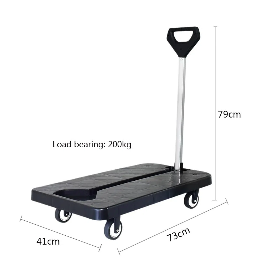 Chariot à plat pliable silencieux pour la maison