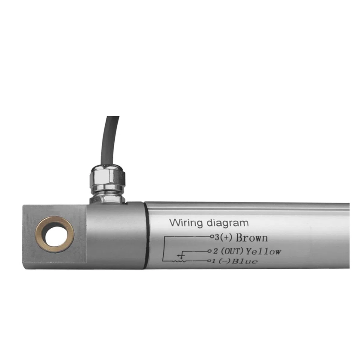 Capteur de déplacement linéaire Capteur de Position linéaire WY-01 Transducteur de déplacement articulé 15 mm-300 mm avec connecteur à Joints Heim/règle électrique(250mm)
