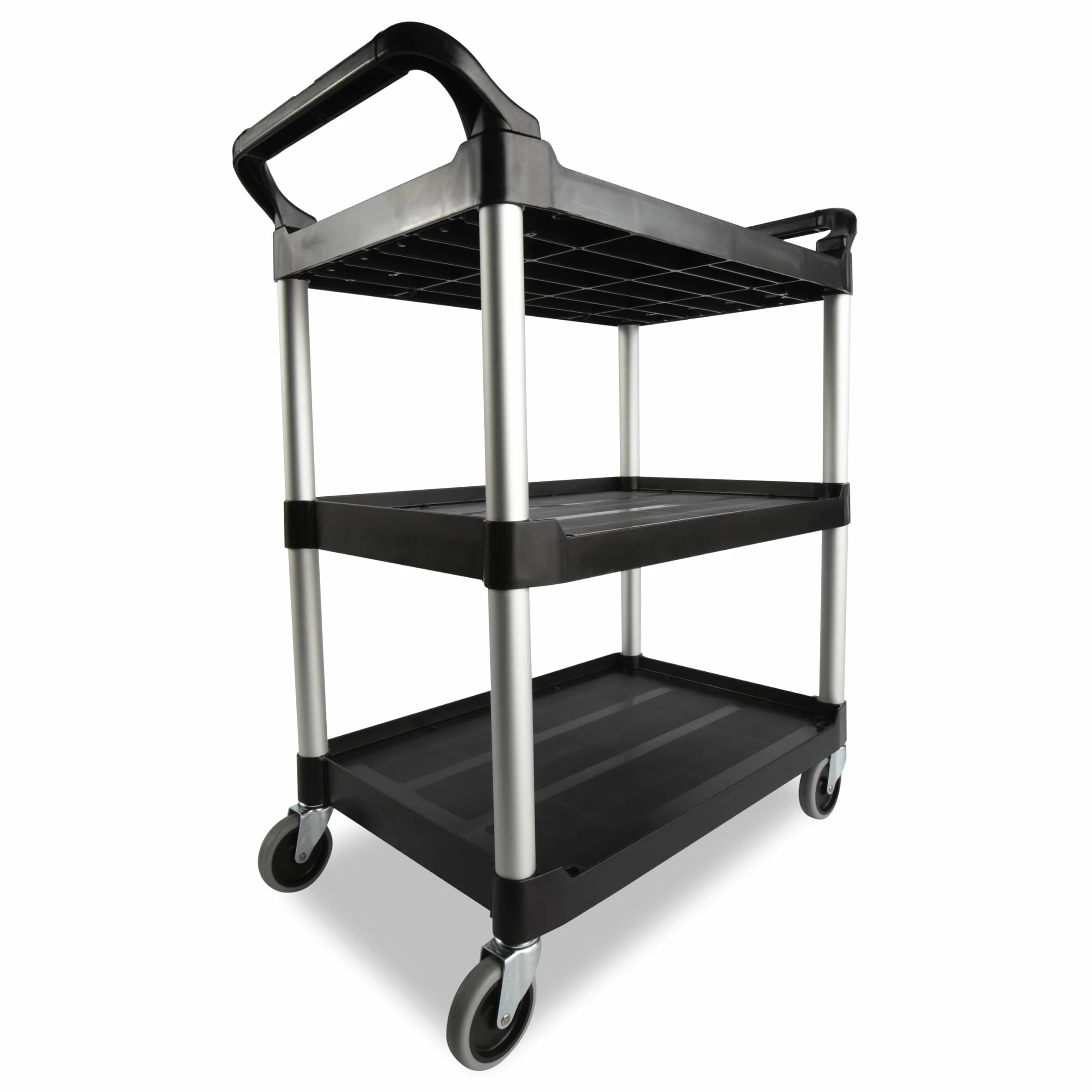 Rubbermaid Commercial Products FG342488BLA Chariot utilitaire 3 étagères Noir