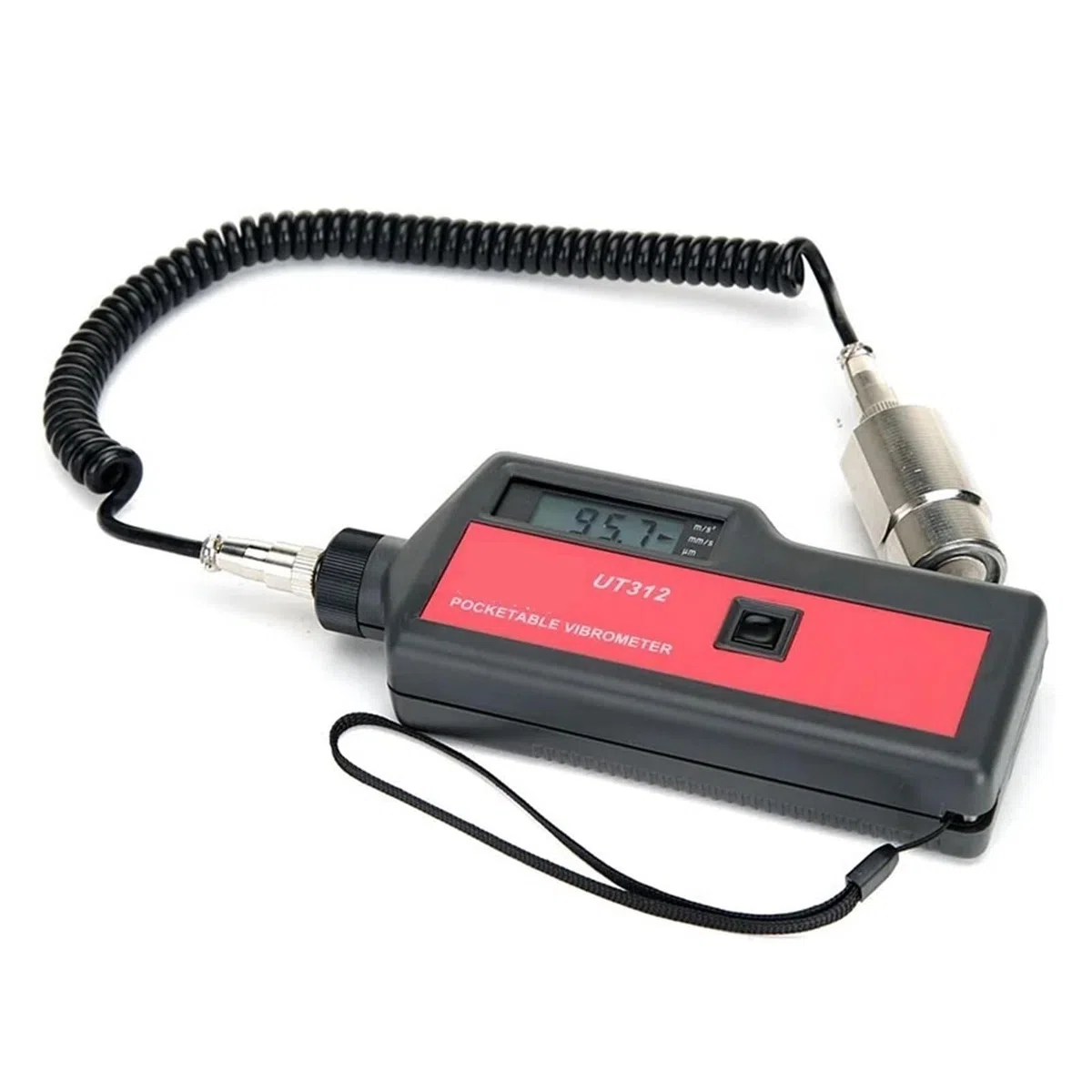 Vibromètre, UT312 Vibromètre Portable Sonde Haute sensibilité Vibration Déplacement Vitesse Accélération Mesure, Testeur de Vibrations