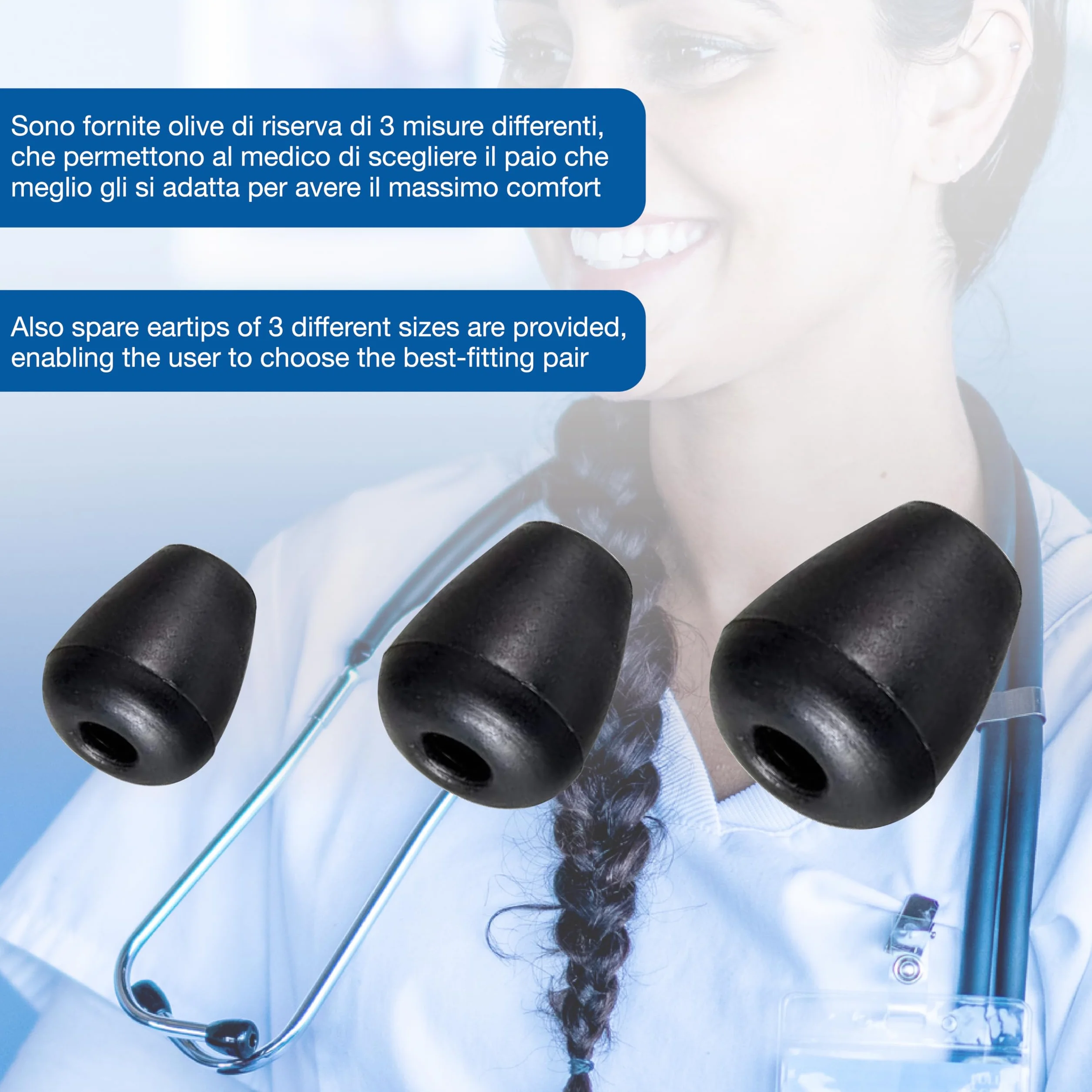GIMA Jotarap Stéthoscope à tête double et double tube de type Rappaport pour cardiologie et urgences, violet
