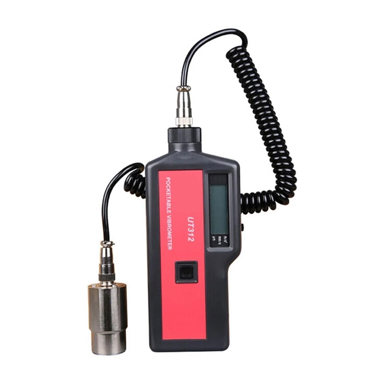 Vibromètre, UT312 Vibromètre Portable Sonde Haute sensibilité Vibration Déplacement Vitesse Accélération Mesure, Testeur de Vibrations