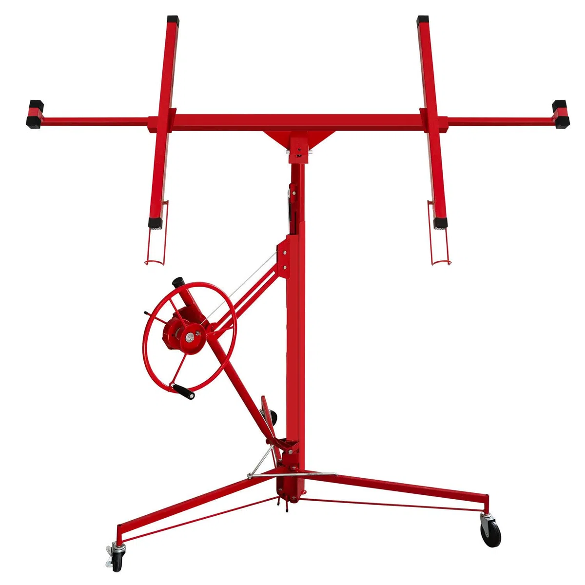 Lève-plaque pliable XXL 132 à 335 cm - Hauteur de travail réglable en hauteur - Charge maximale : 68 kg - Largeur du bras de charge maximale : 294 cm - Lève-plaque professionnelle stable avec