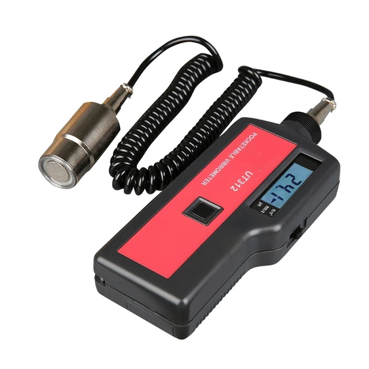 Vibromètre, UT312 Vibromètre Portable Sonde Haute sensibilité Vibration Déplacement Vitesse Accélération Mesure, Testeur de Vibrations