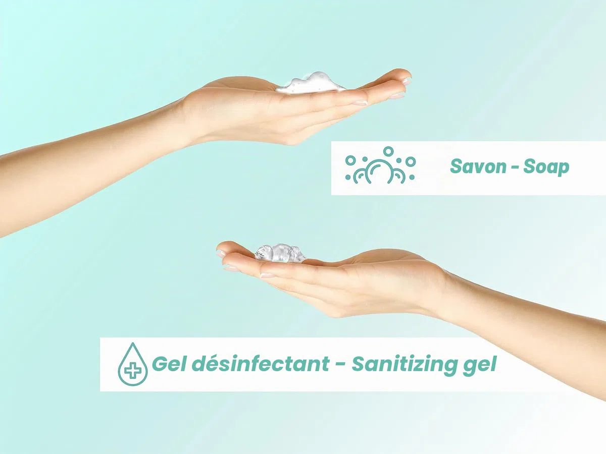 BEPER P201UTP004 Distributeur Automatique de Savon et Gel désinfectant, Distribution réglable, capteur de précision, Protection Anti-Chute, capacité de 370 ML, Blanc