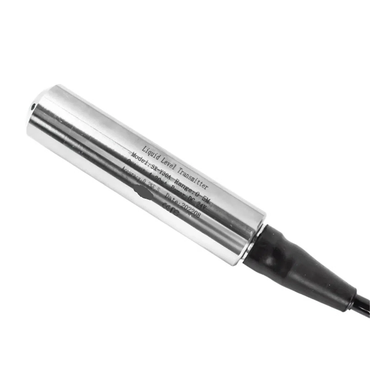 Transmetteur de capteur de niveau hydrostatique 0-10 V, 4-20 mA, submersible, 5 m, 10 m, 15 m, DC12-36 V, pour réservoirs d'eau, liquides, transducteur(RS485,5 m gamme cable)